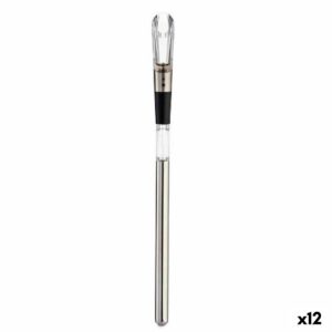 Decanter per Vino Kinvara Bianco Nero Trasparente Acciaio Acciaio inossidabile TPE Plastica 3 in 1 (12 Unità)