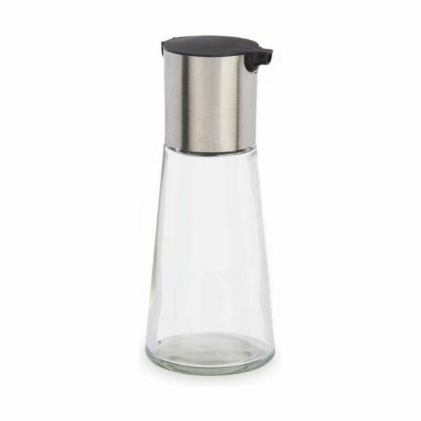 Oliera Vivalto Trasparente Argentato Argento Metallo Vetro Alluminio polipropilene 230 ml 7 x 17 x 7 cm (24 Unità)