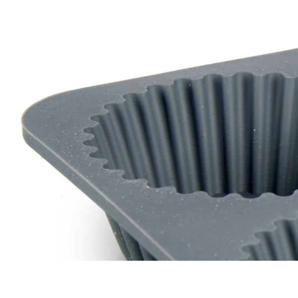 Teglia per Muffin Kinvara Grigio chiaro Grigio scuro 25,5 x 3 x 17,5 cm Muffin (6 Unità)
