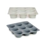 Teglia per Muffin Kinvara Grigio chiaro Grigio scuro 22 x 3 x 22 cm Muffin (6 Unità)