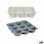 Teglia per Muffin Kinvara Grigio chiaro Grigio scuro 22 x 3 x 22 cm Muffin (6 Unità)