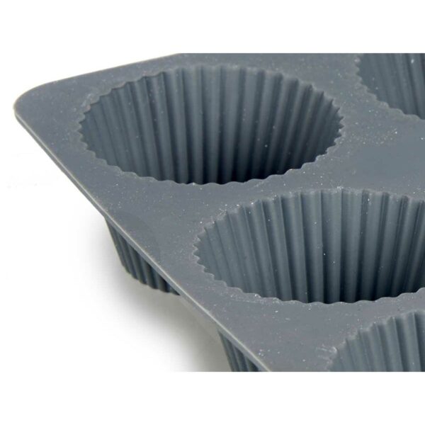 Teglia per Muffin Kinvara Grigio chiaro Grigio scuro 22 x 3 x 22 cm Muffin (6 Unità)