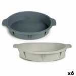 Stampo per Dolci Kinvara Grigio chiaro Grigio scuro Silicone 30 x 4,5 x 26 cm Rotondo (6 Unità)