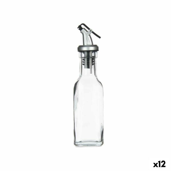 Oliera Vivalto Trasparente Vetro Silicone Acciaio polipropilene Plastica 180 ml 5 x 20 x 5 cm (12 Unità)