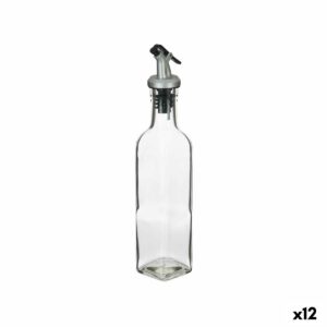 Oliera Vivalto Trasparente Vetro Silicone Acciaio polipropilene Plastica 250 ml 5 x 24,5 x 5 cm (12 Unità)