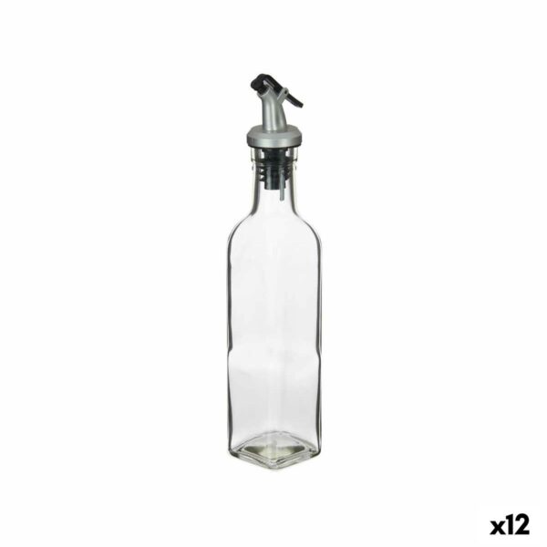Oliera Vivalto Trasparente Vetro Silicone Acciaio polipropilene Plastica 250 ml 5 x 24,5 x 5 cm (12 Unità)