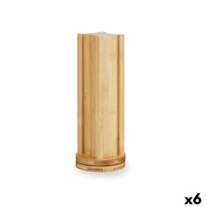 Supporto per 20 Capsule di Caffè Kinvara Bambù 11 x 34 x 11 cm 11 x 11 x 34 cm Girevole (6 Unità)