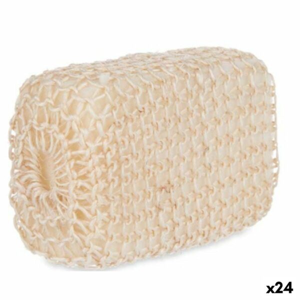 Spugna per il Corpo Berilo Bianco Beige 14 x 6,5 x 9 cm 9 x 14 x 6 cm (24 Unità)