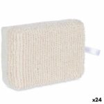 Spugna per il Corpo Berilo Bianco Beige 14 x 5 x 9 cm (24 Unità)