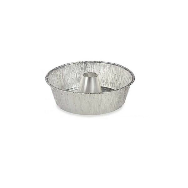 Stampo per Budino Kinvara Argentato Alluminio 25 x 7,7 x 25 cm Monouso Flan (12 Unità)