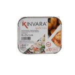 Set di vassoi per Alimenti Kinvara Alluminio 14,5 x 7,5 x 12,5 cm Monouso Con coperchio (12 Unità)