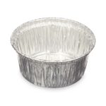 Stampo per Budino Kinvara Argentato Alluminio 8,5 x 8 x 8,5 cm Monouso Rotondo (12 Unità)
