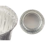 Stampo per Budino Kinvara Argentato Alluminio 8,5 x 8 x 8,5 cm Monouso Rotondo (12 Unità)