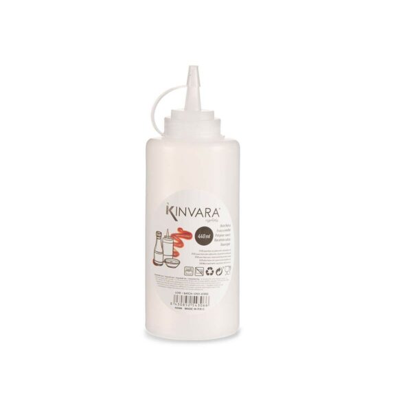 Barattolo per Salse Kinvara Trasparente Plastica 400 ml 440 ml 6,5 x 18,3 x 6,5 cm (12 Unità)