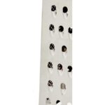 Grattugia Kinvara Nero Argentato Argento Acciaio inossidabile ABS TPR 9,5 x 21,5 x 6,7 cm 9,5 x 22,5 x 6,7 cm (12 Unità)