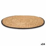 Sottopentola Kinvara Nero Cotone Alghe marine 35 x 0,6 x 35 cm (24 Unità)