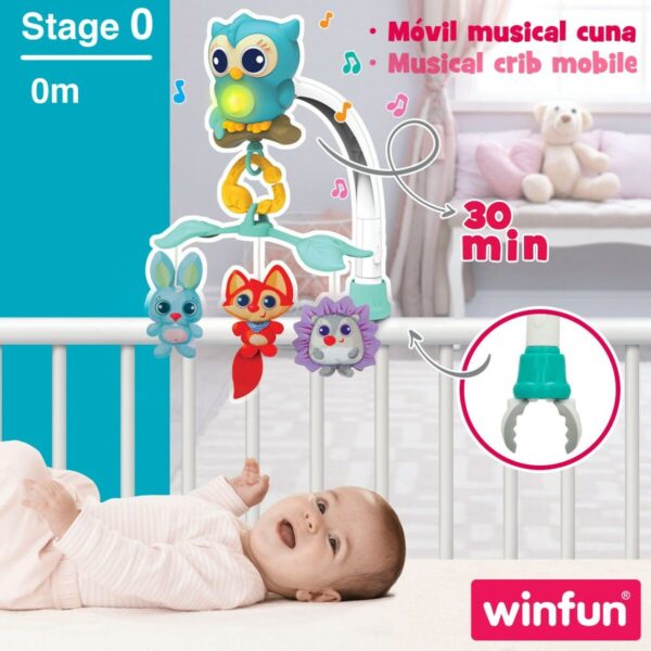 Carrillon Culla Winfun Bosco 3 in 1 31,5 x 42 x 24,5 cm Plastica (4 Unità)