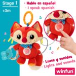 Peluche con Sonagli Winfun Volpe 13,5 x 26,5 x 7,5 cm (6 Unità)