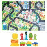 Tappeto da gioco Colorbaby Città Plastica (2 Unità)