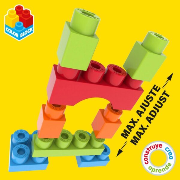 Set di Costruzioni Color Block Basic Secchio 35 Pezzi (6 Unità)