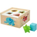 Puzzle di Legno per Bambini Woomax Forme 13,5 x 7,5 x 13 cm (6 Unità)