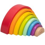 Puzzle di Legno per Bambini Woomax Arcobaleno 8 Pezzi 4 Unità