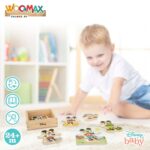 Puzzle di Legno per Bambini Disney + 2 Anni (12 Unità)