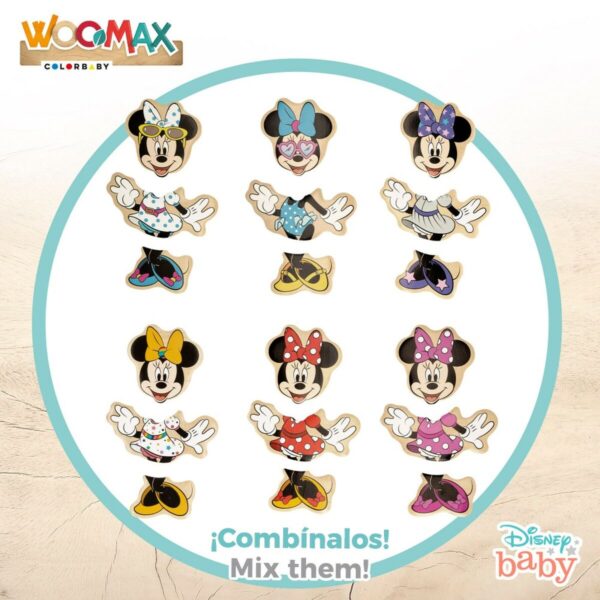 Puzzle di Legno per Bambini Disney + 2 Anni 19 Pezzi (12 Unità)