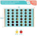 Tris a 4 Disney 25 x 16 x 15,5 cm (6 Unità) (37 Pezzi)