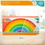 Puzzle di Legno per Bambini Woomax Arcobaleno 11 Pezzi 2 Unità