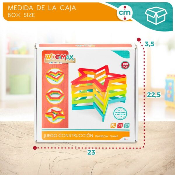 Set di Costruzioni Woomax 100 Pezzi 10 x 0,5 x 1,8 cm (6 Unità)