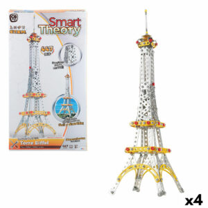 Set di Costruzioni Colorbaby Tour Eiffel 447 Pezzi (4 Unità)