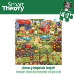 Puzzle per Bambini Colorbaby 4 in 1 174 Pezzi Fattoria 68 x 68 cm (6 Unità)