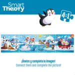Puzzle per Bambini Colorbaby Artic 4 in 1 174 Pezzi 136 x 34 cm (6 Unità)