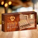 Tabellone da Scacchi e Dama CB Games Legno Backgammon (6 Unità)
