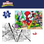 Puzzle per Bambini Spidey Double-face 50 x 35 cm 24 Pezzi (12 Unità)