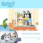 Puzzle per Bambini Bluey Double-face 24 Pezzi 50 x 35 cm (12 Unità)