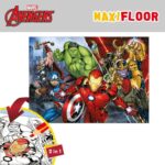 Puzzle per Bambini The Avengers Double-face 108 Pezzi 70 x 1,5 x 50 cm (6 Unità)
