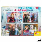 Puzzle per Bambini Frozen Double-face 4 in 1 48 Pezzi 35 x 1,5 x 25 cm (6 Unità)
