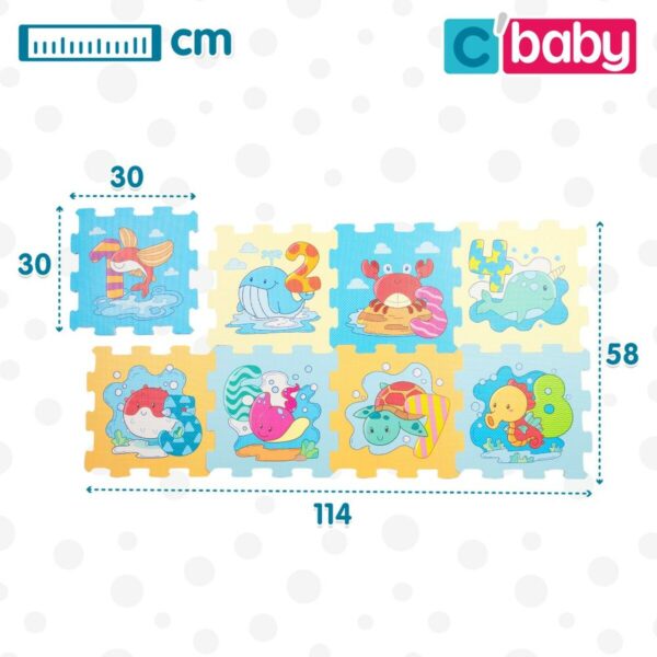 Tappeto da gioco Colorbaby Marino EVA 8 Pezzi (4 Unità)