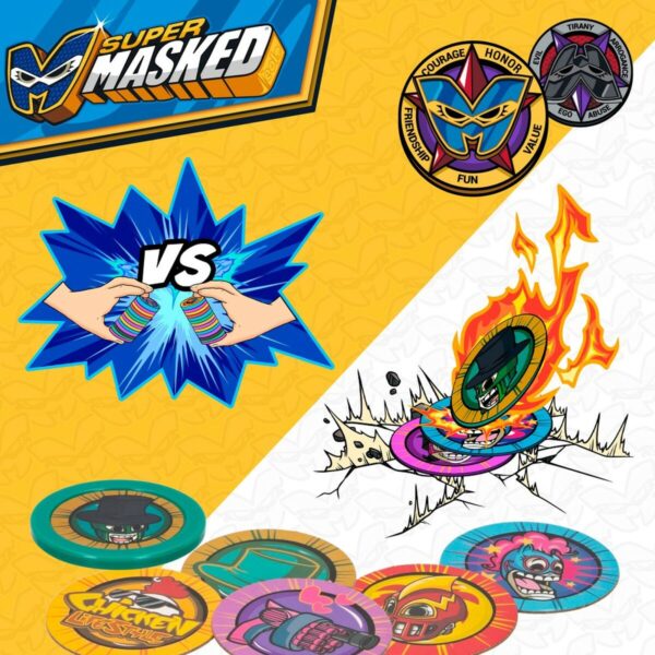 Personaggi d'Azione Eolo Super Masked 3 x 4,5 x 3,5 cm (12 Unità)