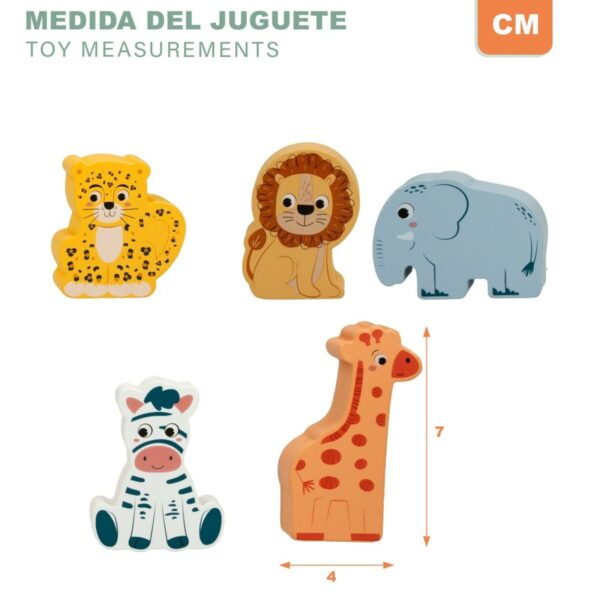 Set di Costruzioni Woomax animali 28 Pezzi (6 Unità)