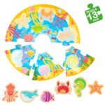 Puzzle per Bambini Lisciani Giochi 33 x 1 x 32 cm Marino 6 Pezzi 13 Pezzi (6 Unità)