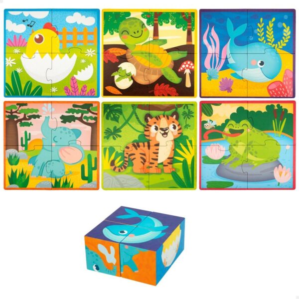 Puzzle 3D Lisciani Giochi 22 x 23 x 1 cm animali 4 Pezzi (6 Unità)