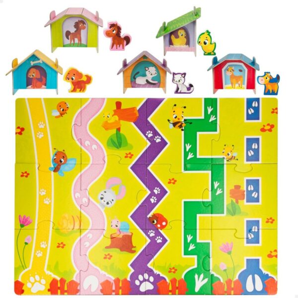 Puzzle per Bambini Lisciani Giochi 48 x 1 x 36 cm Fattoria 12 Pezzi 27 Pezzi (6 Unità)