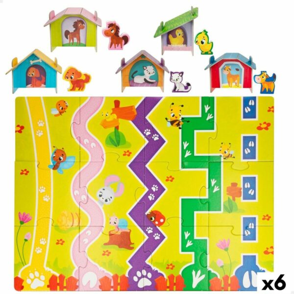 Puzzle per Bambini Lisciani Giochi 48 x 1 x 36 cm Fattoria 12 Pezzi 27 Pezzi (6 Unità)