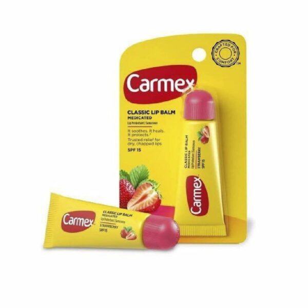 Balsamo Labbra idratante Carmex Carmex Strawberry Giallo Rosso