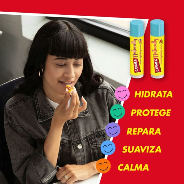 Balsamo Idratante Carmex Hi Anti-Age Trasparente Frutti rossi Stick Volumizzatore labbra