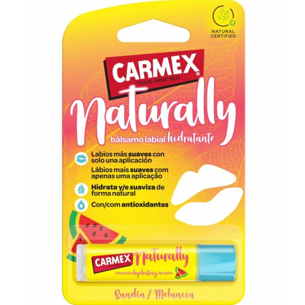 Balsamo Labbra idratante Carmex Naturally Trasparente Stick Anguria