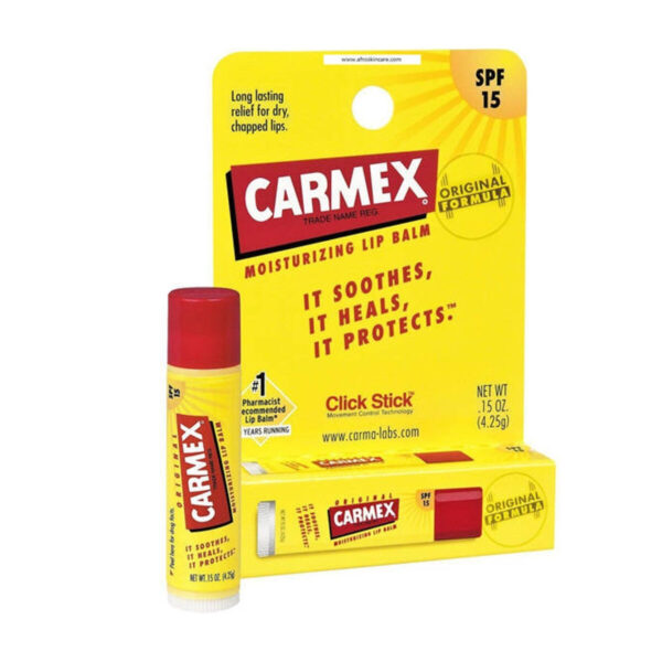 Balsamo Labbra idratante Carmex Classic Giallo Nero Spf 15 Stick